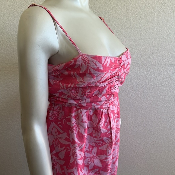 Charlie Holiday Women's Pink Linen Blend Madonna Mini Dress - Picture 7 of 10